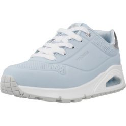 Kapcie SKECHERS UNO GEN1 Niebieski. Niebieskie obuwie domowe Skechers, bez wzorów, z syntetyku, bez zapięcia. Za 282.99 zł.