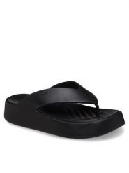 Crocs Japonki Gataway Platform Flip 209410 Czarny. Czarne klapki Crocs, bez wzorów, z tworzywa sztucznego, bez obcasa. Za 169.99 zł.