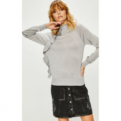 Trendyol - Sweter. Niebieskie swetry Trendyol, l, bez wzorów, z dzianiny, bez ramiączek. W wyprzedaży za 59.90 zł.