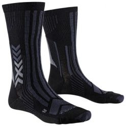 Skarpety X-SOCKS Trekking Perform Merino Crew Unisex — wełna merynosowa. Czarne skarpety X Socks, bez wzorów, z wełny. Za 100.00 zł.