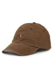 Polo Ralph Lauren Czapka z daszkiem 211954881005 Brązowy. Brązowe czapki Polo Ralph Lauren, bez wzorów, z bawełny. Za 359.99 zł.