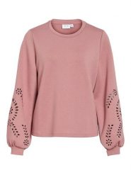 Vila Bluza w kolorze jasnoróżowym rozmiar: XXL. Różowe bluzy Vila, xxl, bez wzorów, bez kaptura. Za 159.95 zł.