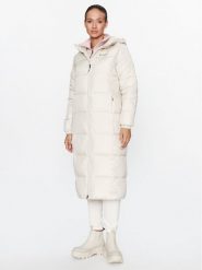 Columbia Płaszcz zimowy Puffect™ Long Jacket Brązowy Regular Fit. Brązowe płaszcze Columbia, na zimę, l, bez wzorów, z syntetyku, bez kaptura. Za 699.99 zł.