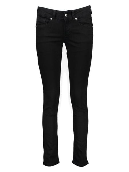 Pepe Jeans Dżinsy "Newbrooke" - Slim fit - w kolorze czarnym rozmiar: W29/L30. Czarne jeansy Pepe Jeans, l, z aplikacjami. Za 196.70 zł.