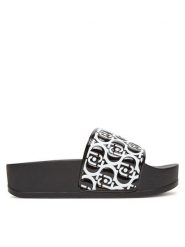 Liu Jo Klapki Mykonos 01 BA5097 EX004 Czarny. Czarne klapki Liu Jo, bez wzorów, z tworzywa sztucznego, bez obcasa. Za 199.99 zł.