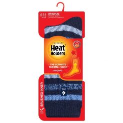 Skarpetki Termiczne 37-42: Niezrównana Ciepło i Wygoda. Niebieskie skarpety HEAT HOLDERS, bez wzorów, z elastanu. Za 98.99 zł.
