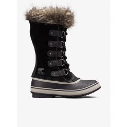 Buty zimowe damskie Sorel Joan of Arctic. Czarne trekkingi Sorel, trekkingowe. W wyprzedaży za 709.00 zł.