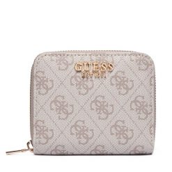 Mały Portfel Damski Guess. Brązowe portfele Guess, z aplikacjami. Za 219.99 zł.