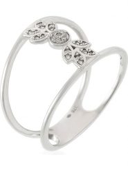 Paris Vendôme Złoty pierścionek "Totem" z diamentami rozmiar: 52. Szare pierścionki Paris Vendôme, z diamentem, złote. Za 1,027.42 zł.