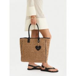 Torebka JENNY. Brązowe shopper Jenny, bez wzorów, bez dodatków. Za 159.99 zł.