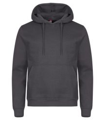 Clique Bluza z kapturem Miami z bawełny i poliestru z recyklingu – Metal Grey. Szare bluzy CLIQUE, s, bez wzorów, z bawełny, z kapturem. Za 172.75 zł.