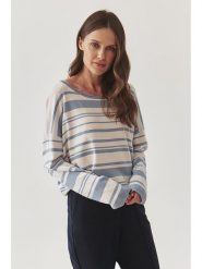 TATUUM Sweter w kolorze błękitno-białym rozmiar: XL. Białe swetry Tatuum, xl, bez wzorów, z bawełny, bez ramiączek. Za 113.45 zł.