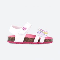 Sandały AGATHA RUIZ DE LA PRADA 242935A Biały. Białe sandały Agatha Ruiz de la Prada, bez wzorów, z syntetyku, bez obcasa, bez zapięcia. Za 189.42 zł.