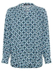 Olsen Bluzka w kolorze turkusowym rozmiar: 38. Niebieskie bluzki Olsen, bez wzorów, z wiskozy, bez kołnierzyka, bez ramiączek. Za 86.99 zł.