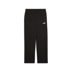 Damskie spodnie z prostymi nogawkami i małym logo No. 1 ESS Comfort PUMA Black. Czarne spodnie sportowe Puma, s, bez wzorów, trekkingowe. W wyprzedaży za 114.00 zł.