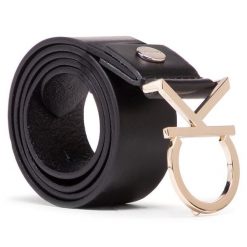 Pasek Calvin Klein. Czarne paski Calvin Klein, bez wzorów. Za 174.99 zł.