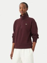 Lacoste Bluza SF5271 Brązowy ciemny Regular Fit. Brązowe bluzy Lacoste, bez wzorów, z syntetyku, bez kaptura. Za 729.99 zł.