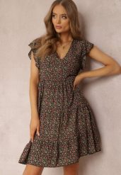 Czarna Sukienka Phaerica. Czarne sukienki Renee, na imprezę, m, bez wzorów, klasyczne, bez kołnierzyka, bez ramiączek, mini, rozkloszowane. Za 44.99 zł.