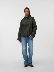 Vero Moda Kurtka przejściowa w kolorze ciemnozielonym rozmiar: M. Zielone kurtki Vero Moda, m, bez wzorów, bez kaptura. Za 144.95 zł.