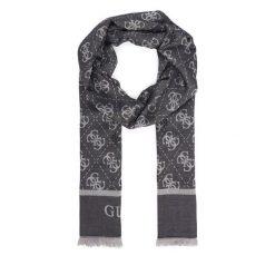 Szal Guess. Czarne szaliki Guess, z aplikacjami. Za 234.99 zł.