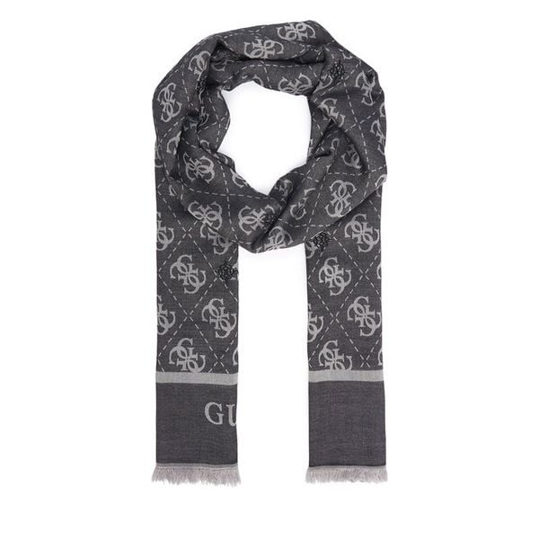 Szal Guess. Czarne szaliki Guess, z aplikacjami. Za 234.99 zł.