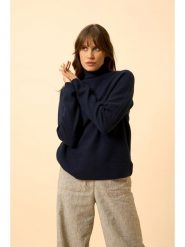 Just Cashmere Kaszmirowy golf "Alyssa" w kolorze granatowym rozmiar: S. Niebieskie golfy Just Cashmere, s, bez wzorów, z kaszmiru, bez ramiączek. Za 478.99 zł.