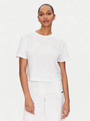 Guess T-Shirt V5GI00 I3Z14 Biały Boxy Fit. Białe t-shirty Guess, xl, z aplikacjami, z bawełny, bez kołnierzyka, bez ramiączek. Za 99.99 zł.