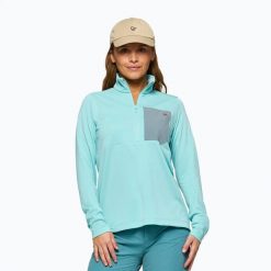 Bluza trekkingowa damska NORRONA Femund Warm1 Zip Neck. Niebieskie bluzy NORRONA, s, bez wzorów, z materiału, bez kaptura. Za 433.99 zł.