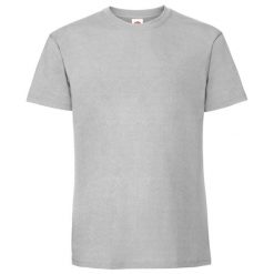 Koszulka Unisex Dla Dorosłych Iconic 195. Szare bluzki FRUIT OF THE LOOM, bez wzorów, sportowe, bez kołnierzyka, bez ramiączek. Za 40.99 zł.