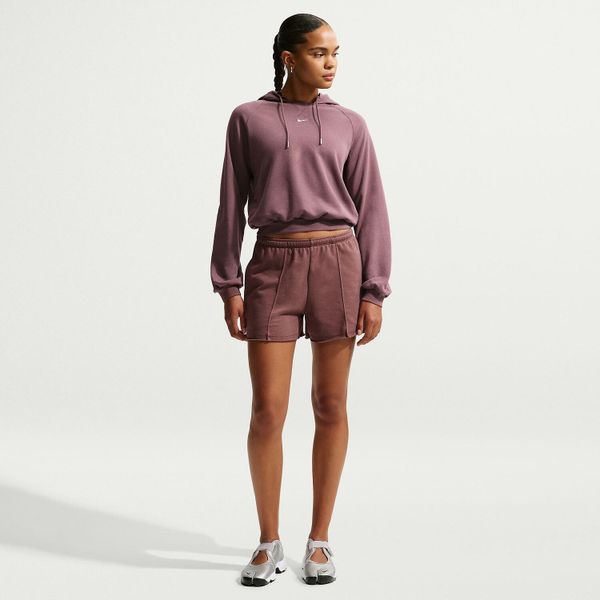 Bluza sportowa damska Nike Chill. Brązowe bluzy Nike, xs, bez wzorów, z bawełny, z kapturem. Za 446.00 zł.