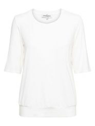 &Co Woman Koszulka "Lucille" w kolorze białym rozmiar: L. Białe bluzki &Co Woman, l, bez wzorów, bez kołnierzyka, bez ramiączek. Za 110.04 zł.