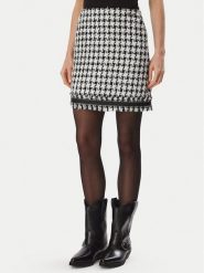 KARL LAGERFELD Spódnica mini B4W12013 Czarny Regular Fit. Czarne spódnice KARL LAGERFELD, bez wzorów, z syntetyku, mini, trapezowe. Za 1,099.00 zł.