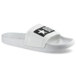 Białe Klapki Big Star Damskie Buty Na Lato. Białe klapki Big Star, bez wzorów, bez obcasa. Za 69.99 zł.