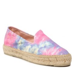 Espadryle Manebi. Czerwone espadryle Manebi, bez wzorów, bez obcasa, bez zapięcia. Za 259.99 zł.