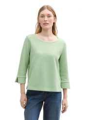 Tom Tailor Koszulka w kolorze miętowym rozmiar: 3XL. Zielone bluzki Tom Tailor, xl, bez wzorów, z bawełny, bez kołnierzyka, bez ramiączek. Za 88.02 zł.