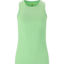 Damski tank top Athlecia Madilyn. Zielone topy Athlecia, bez wzorów, bez kołnierzyka, bez ramiączek. Za 119.50 zł.