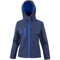 Damska Kurtka Softshell Z Kapturem Core Damska Lite. Niebieskie kurtki sportowe RESULT, l, bez wzorów, z softshellu, z kapturem, trekkingowe. Za 181.99 zł.