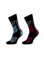 Rossignol Skarpety narciarskie Termotech 2P RLMWX05 Czarny. Czarne skarpety Rossignol, bez wzorów, z materiału. Za 179.99 zł.