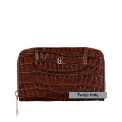 Personalizowany damski portfel skórzany Canaletto PD1445s299 RFIDPS. Brązowe portfele bez wzorów, ze skóry. Za 180.50 zł.