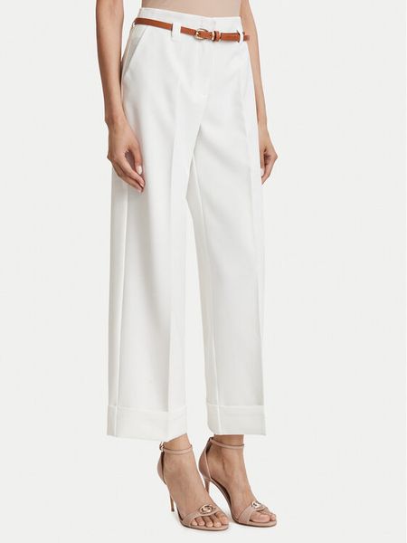 ACCESS FASHION Spodnie materiałowe 63-5021-135 Biały Regular Fit. Białe spodnie materiałowe ACCESS FASHION, bez wzorów, z materiału. Za 321.99 zł.