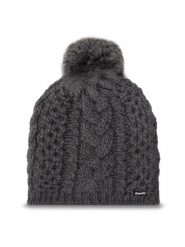 Eisbär Czapka Afra Pompn 75039 Szary. Szare czapki Eisbar, bez wzorów, z materiału. Za 209.99 zł.