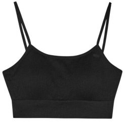 Damski Biustonosz Sportowy WSS24USBAF121. Czarne bielizna sportowa 4f, s, bez wzorów. Za 119.99 zł.