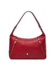 Beverly Hills Polo Club Torebka CEO-BHPC-C-003-08 Czerwony. Czerwone torebki klasyczne Beverly Hills Polo Club, bez wzorów, z materiału, bez dodatków. Za 229.99 zł.