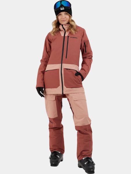 Kurtka Narciarska Damska Fundango Poplar Eco. Czerwone kurtki narciarskie FUNDANGO, m, bez wzorów, z materiału, bez kaptura, narciarskie. Za 499.00 zł.