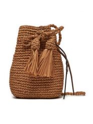 Manebi Torebka Beach Bucket Mini V 2.2 CX Brązowy. Brązowe torebki klasyczne Manebi, bez wzorów, z materiału, bez dodatków. Za 569.99 zł.