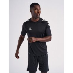 Koszulka Hummel Core Poly. Czarne bluzki Hummel, l, bez wzorów, sportowe, bez kołnierzyka, bez ramiączek. Za 141.50 zł.