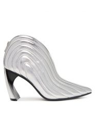 United Nude Botki Zuma Luna HI 11062141170 Srebrny. Szare botki United Nude, bez wzorów, ze skóry, bez obcasa, na słupku, bez zapięcia. Za 1,739.00 zł.