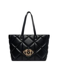 LOVE MOSCHINO Torebka JC4120PP1OLC0000 Czarny. Czarne shopper Love Moschino, bez wzorów, ze skóry, bez dodatków. Za 1,049.00 zł.