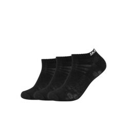 Skarpetki sportowe dla dorosłych 3PPK Mesh Ventilation Socks. Czarne skarpety Skechers, bez wzorów, z meshu. Za 24.99 zł.