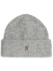 Tommy Hilfiger Czapka AW0AW16628 Szary. Szare czapki TOMMY HILFIGER, bez wzorów, z materiału. Za 279.99 zł.